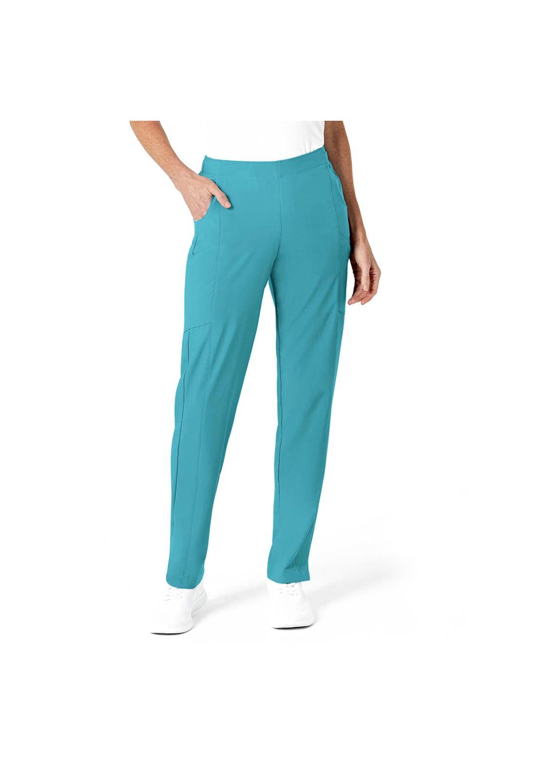 PANTALÓN CLÍNICO MUJER WONDERWINK 5155 TEAL BLUE-0