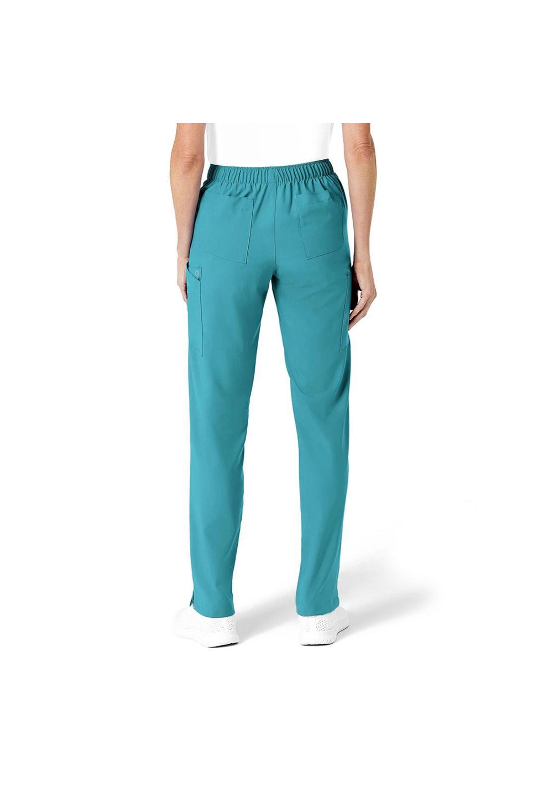 PANTALÓN CLÍNICO MUJER WONDERWINK 5155 TEAL BLUE-4