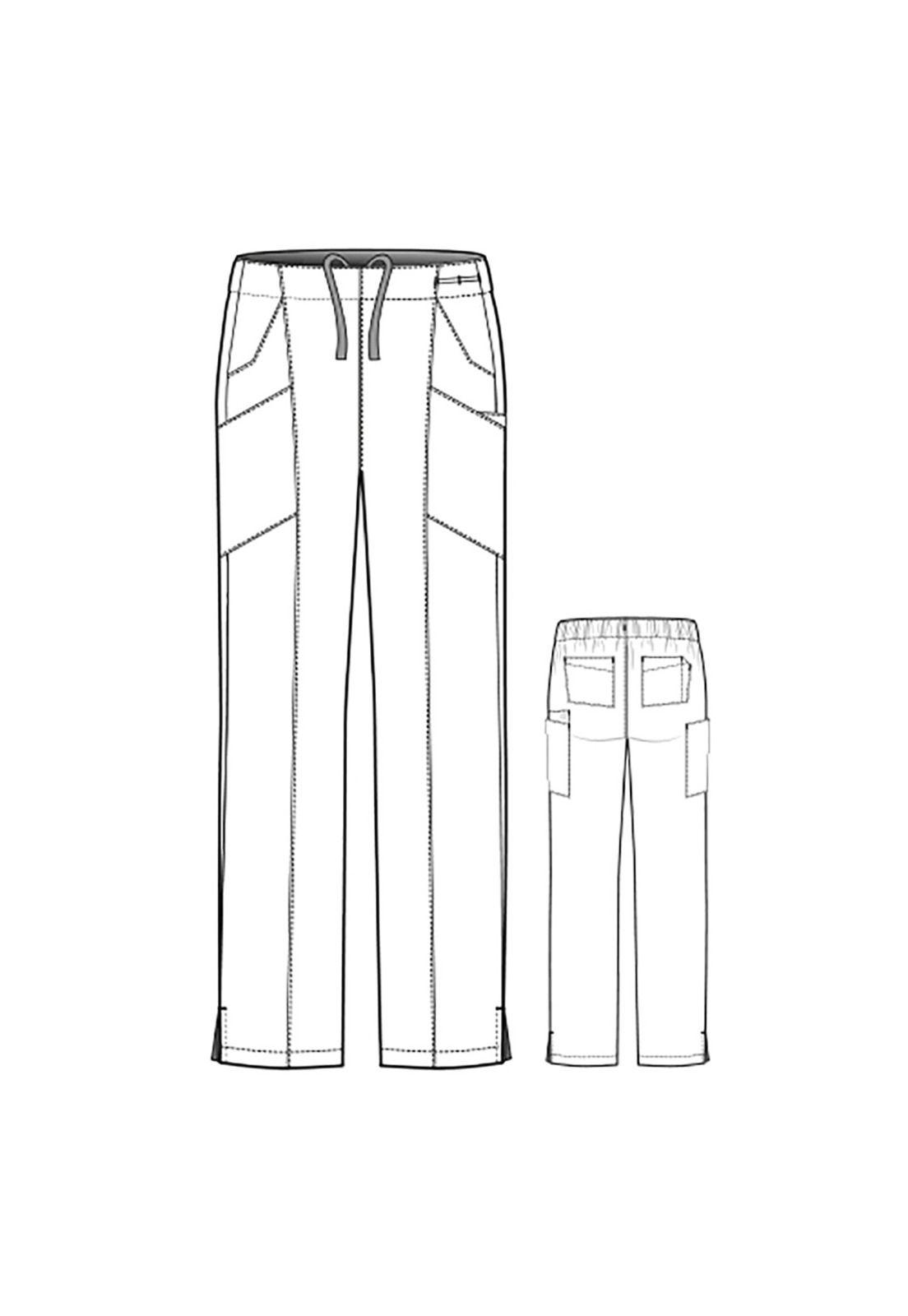 PANTALÓN CLÍNICO MUJER WONDERWINK 5155 TEAL BLUE-5