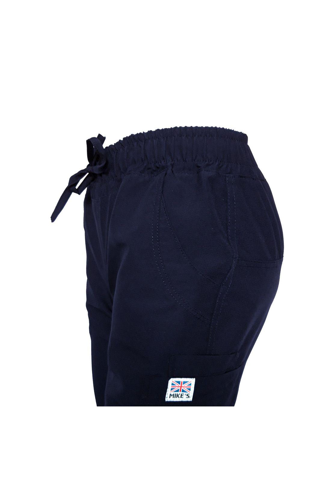 Pantalón Mujer Azul Mike's Antifluido Uniformes Clínicos M2-4