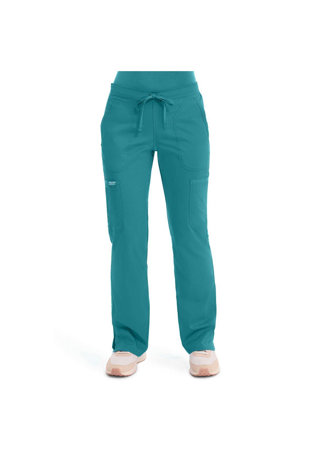 PANTALÓN MUJER CHEROKEE REVOLUTION WW120 TEAL BLUE-0