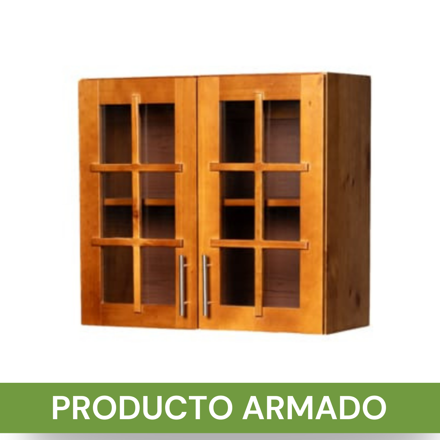 Mueble de Cocina Set Elevacion y base Berin Madera Nogal 2 Puertas-3