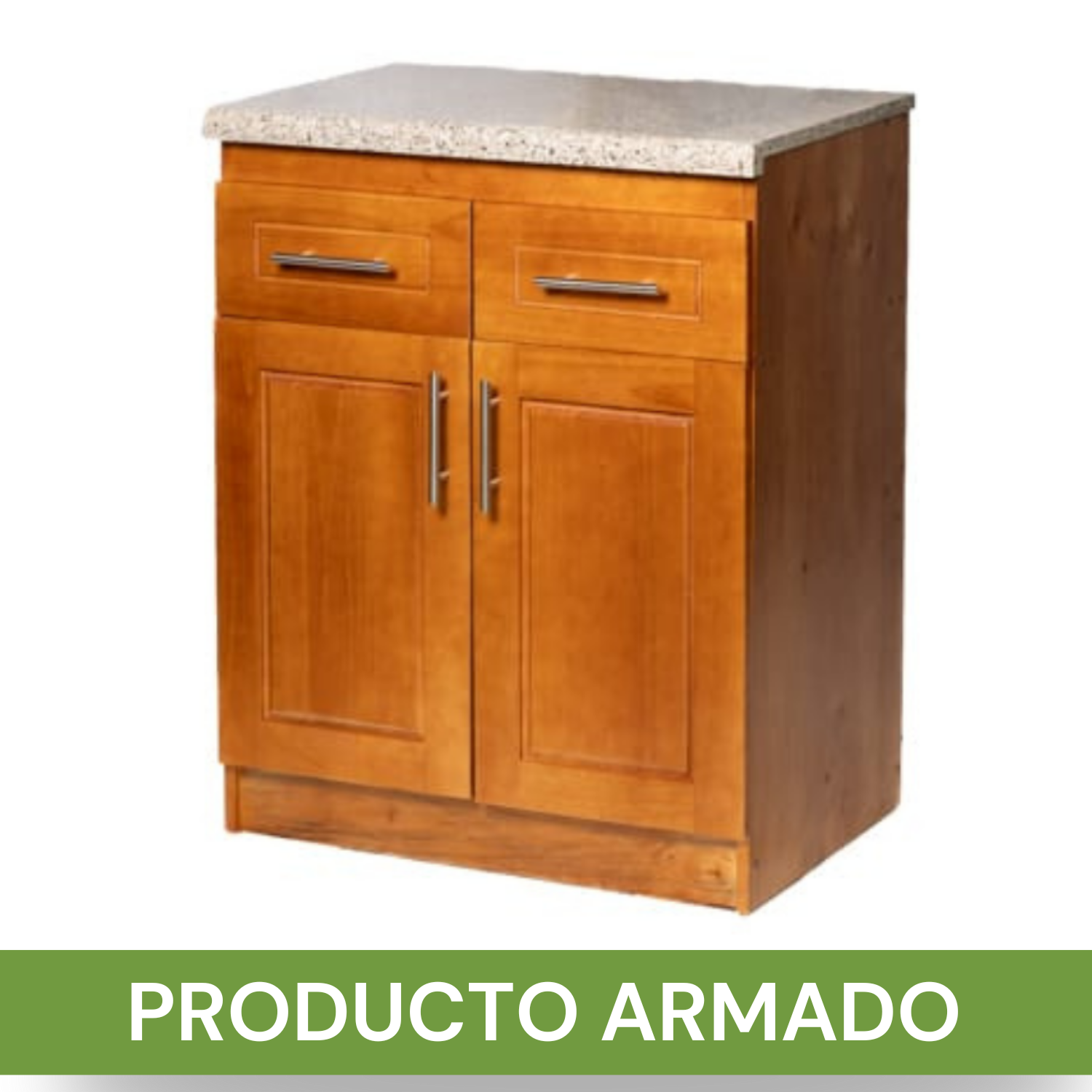 Mueble de Cocina Set Elevacion y base Berin Madera Nogal 2 Puertas-4