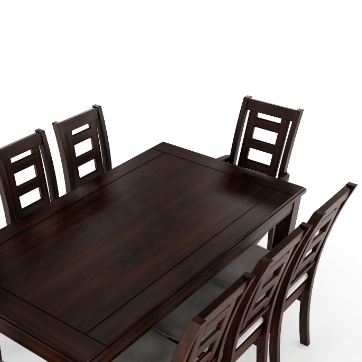 Juego de Comedor Roma 8 Sillas Chocolate Mesa Rectangular Madera-2