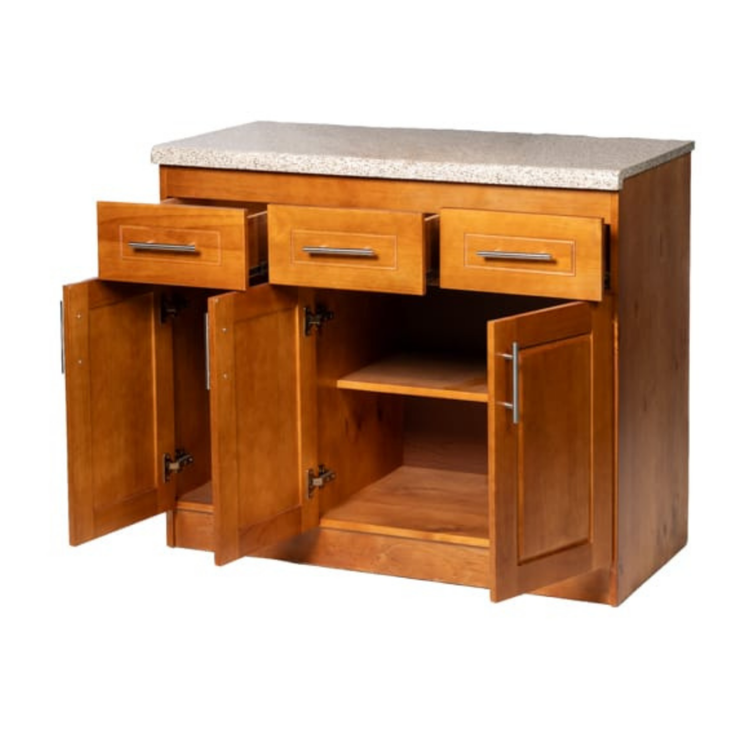Mueble de Cocina Berin Madera Nogal Base 3 Puertas-2