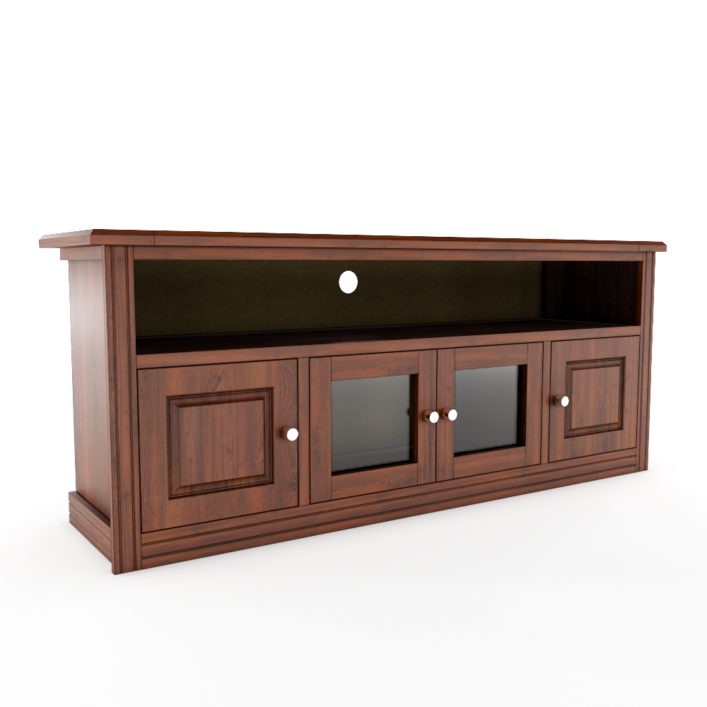 Rack Berlin 1800 Madera Nogal Vidrio-2