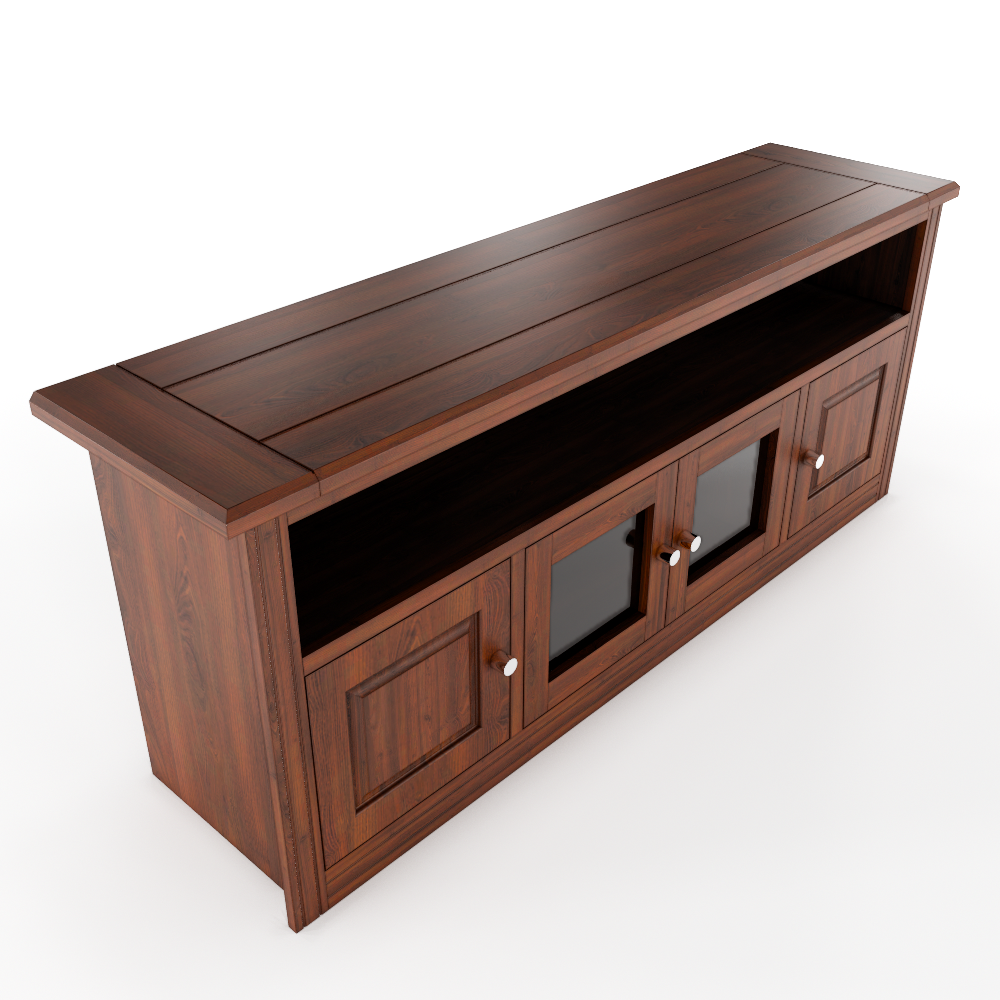 Rack Berlin 1800 Madera Nogal Vidrio-3