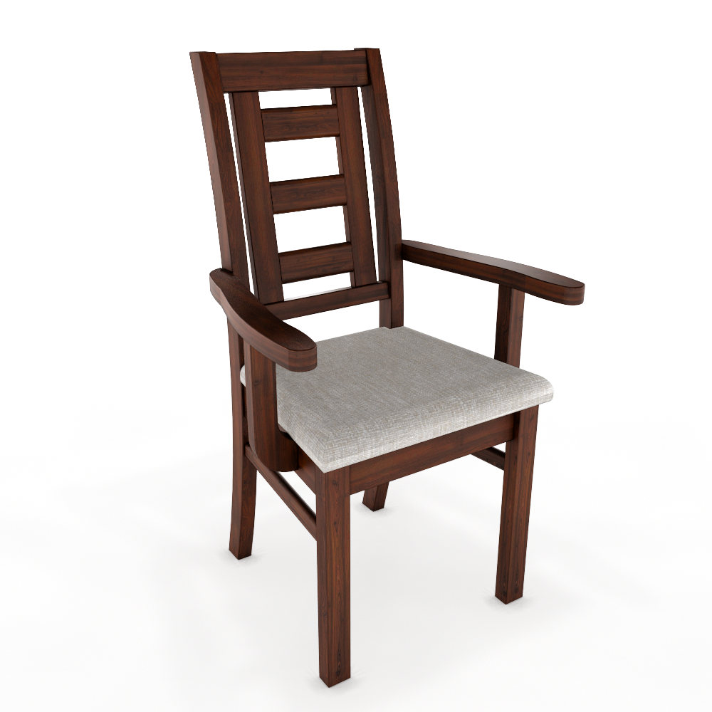 Juego de Comedor Sevilla 8 Sillas incluye 2 sitiales Nogal Mesa 1.8 Rectangular Madera-3