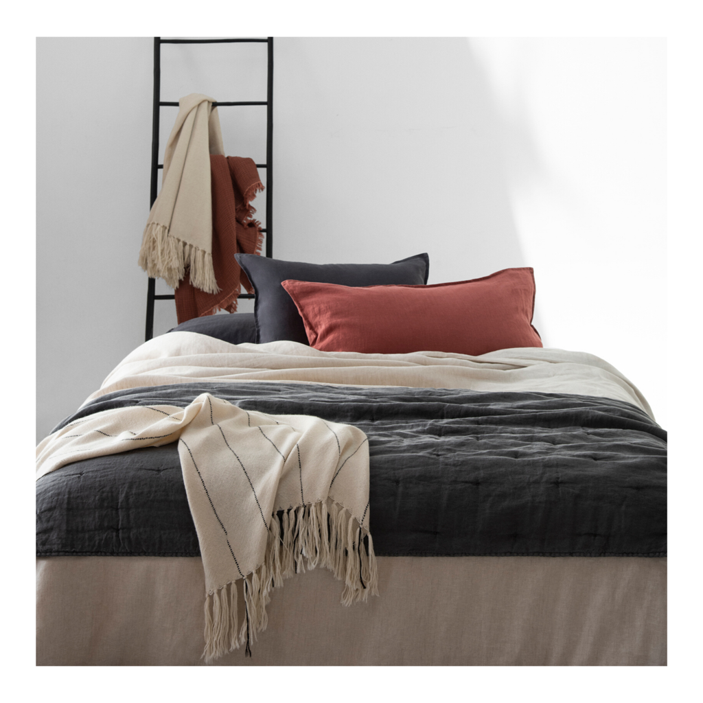 funda de cojin 45X90 ladrillo 100% lino-1