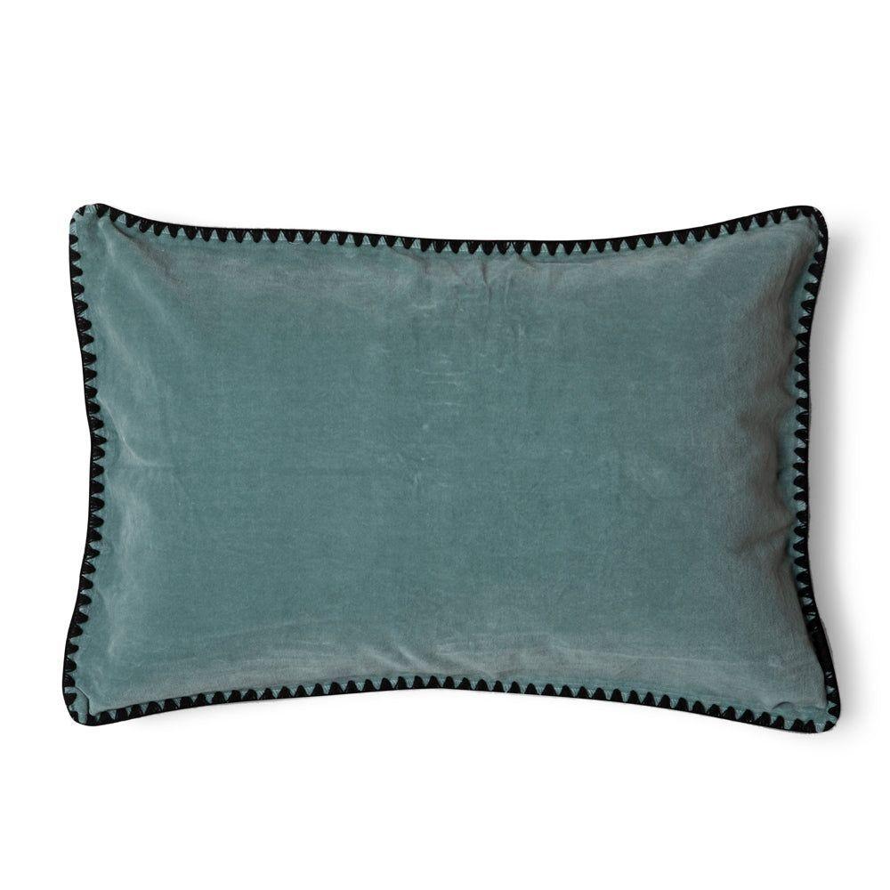 FUNDA COJIN 40x60 TERCIOPELO PETROLEO-0