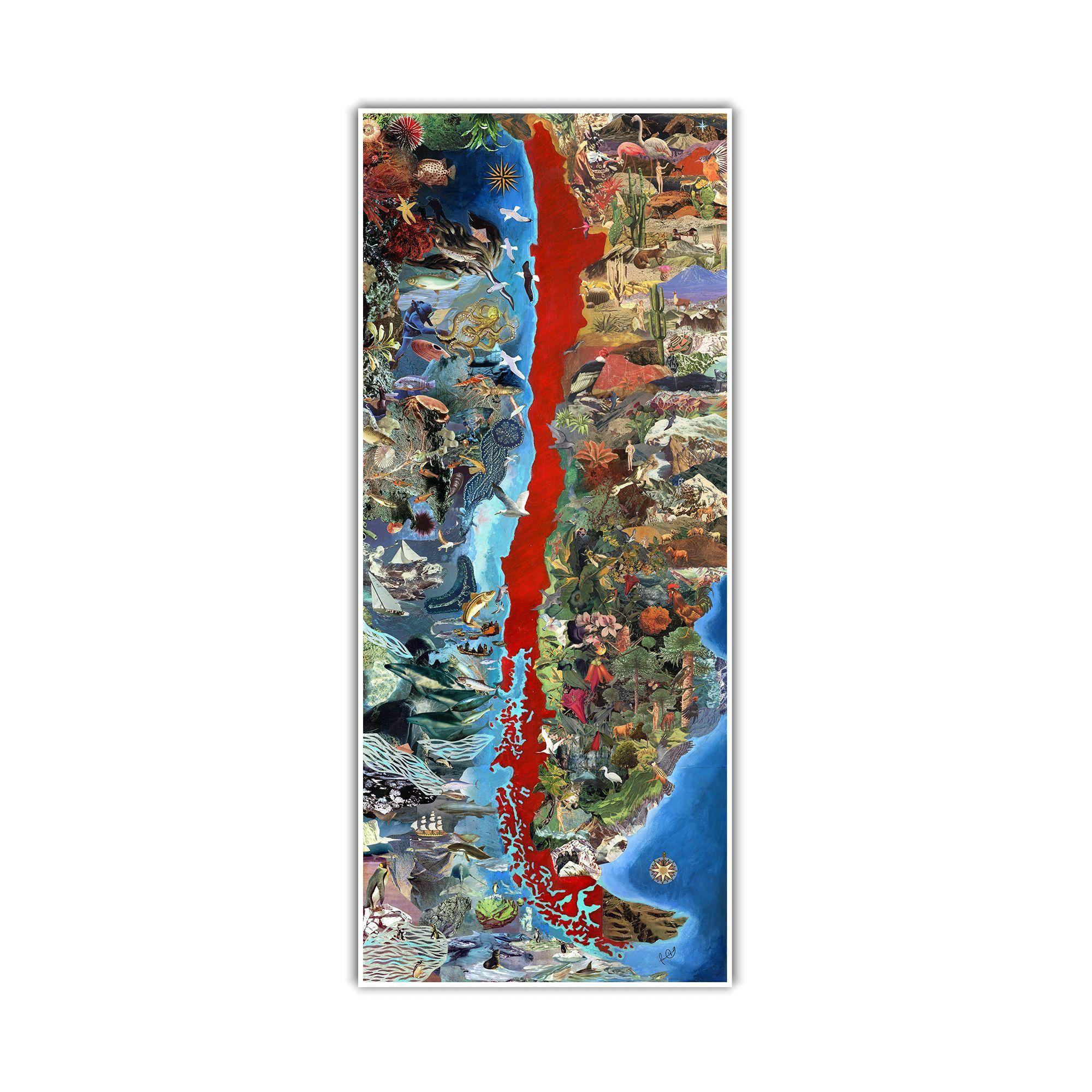 Mapa de Chile Copia Feliz del Edén - Lámina-0