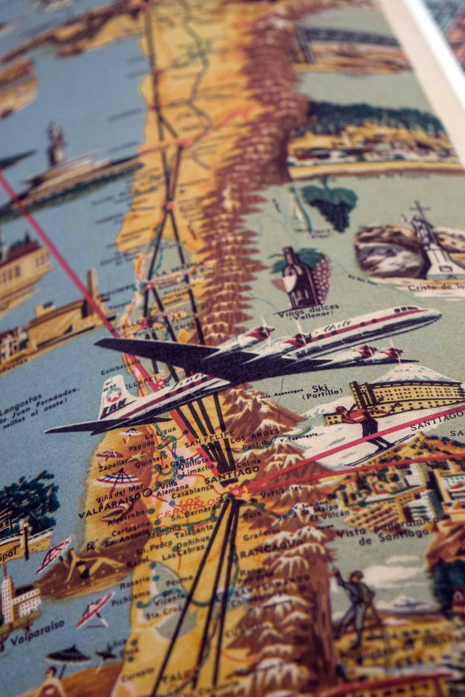 Mapa de Chile ilustrado de 1955 - Lámina-4