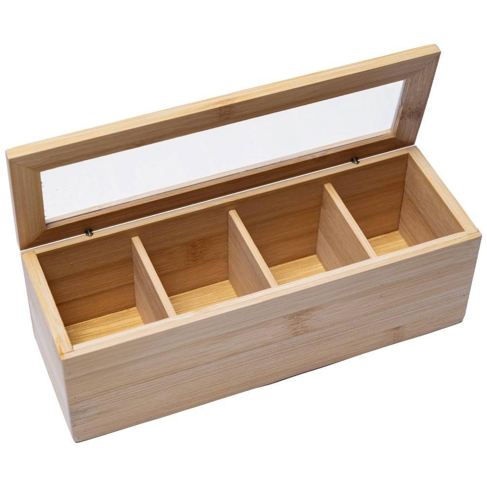 CAJA PARA TE DE BAMBU 4 DIVISIONES-1