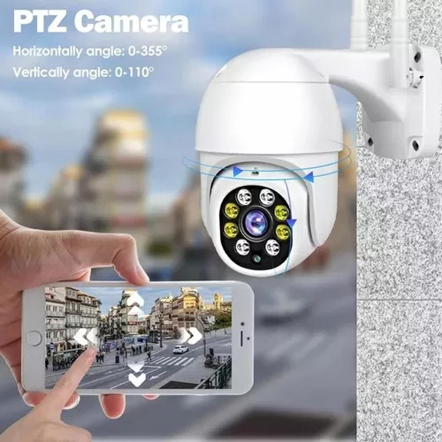 Pack X2 Camara Ip Wifi Exterior 1080p Inalambrica Hd Blanco-3