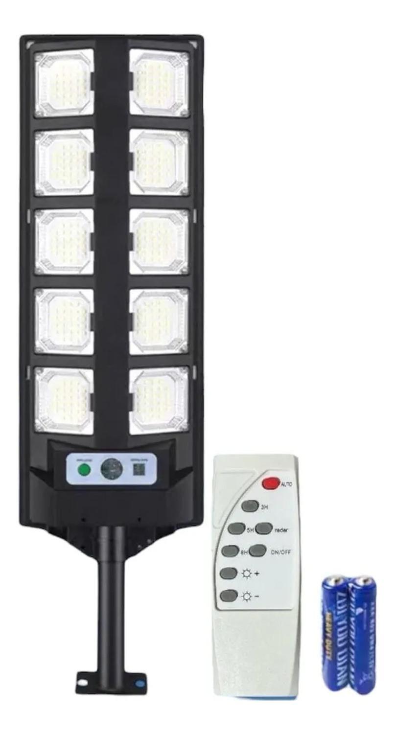 Lampara Led Solar 1000 Watts Exteriores Foco 1000w Negro-4