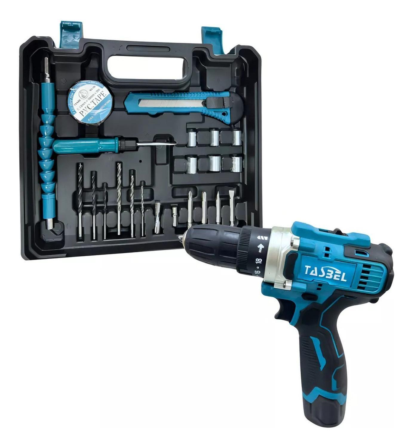 Taladro Inalambrico Maletín Transporte 2 Baterias 48v Azul-3