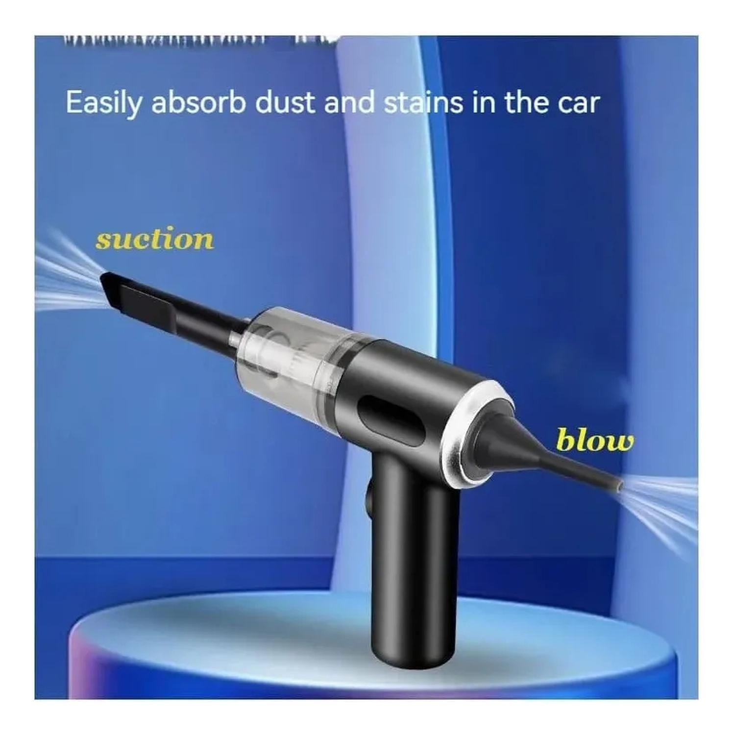 Aspiradora Portátil De Alta Potencia 3 En 1 Vacuum Negro-2