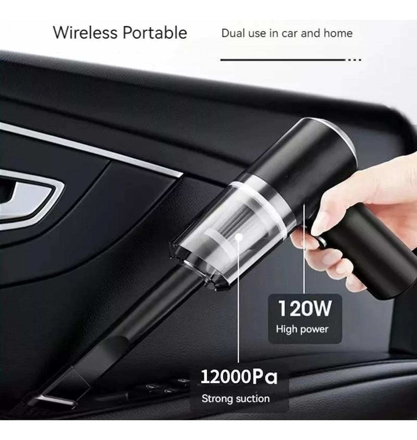 Aspiradora Portátil De Alta Potencia 3 En 1 Vacuum Negro-3