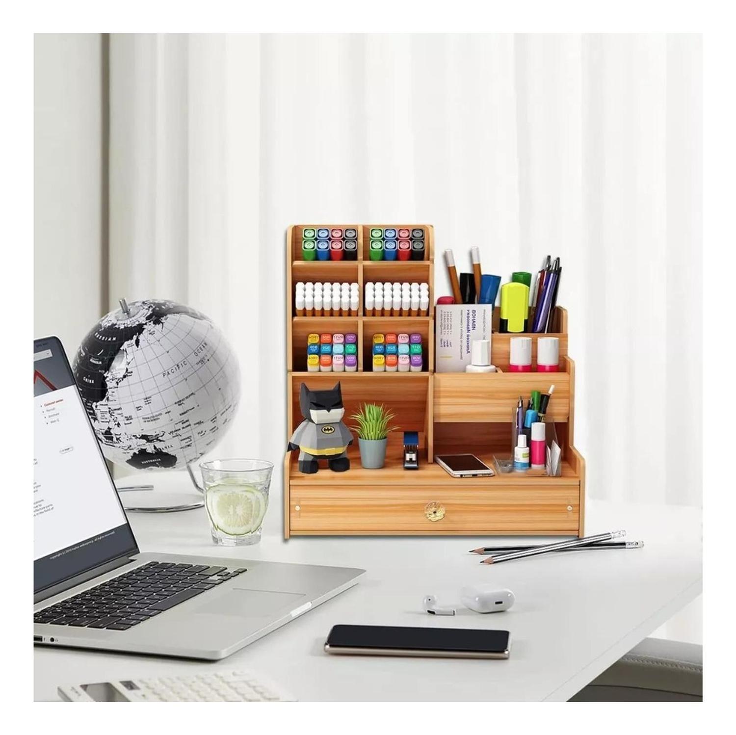 Organizador De Escritorio Lápices Plumones Oficina Armable-2
