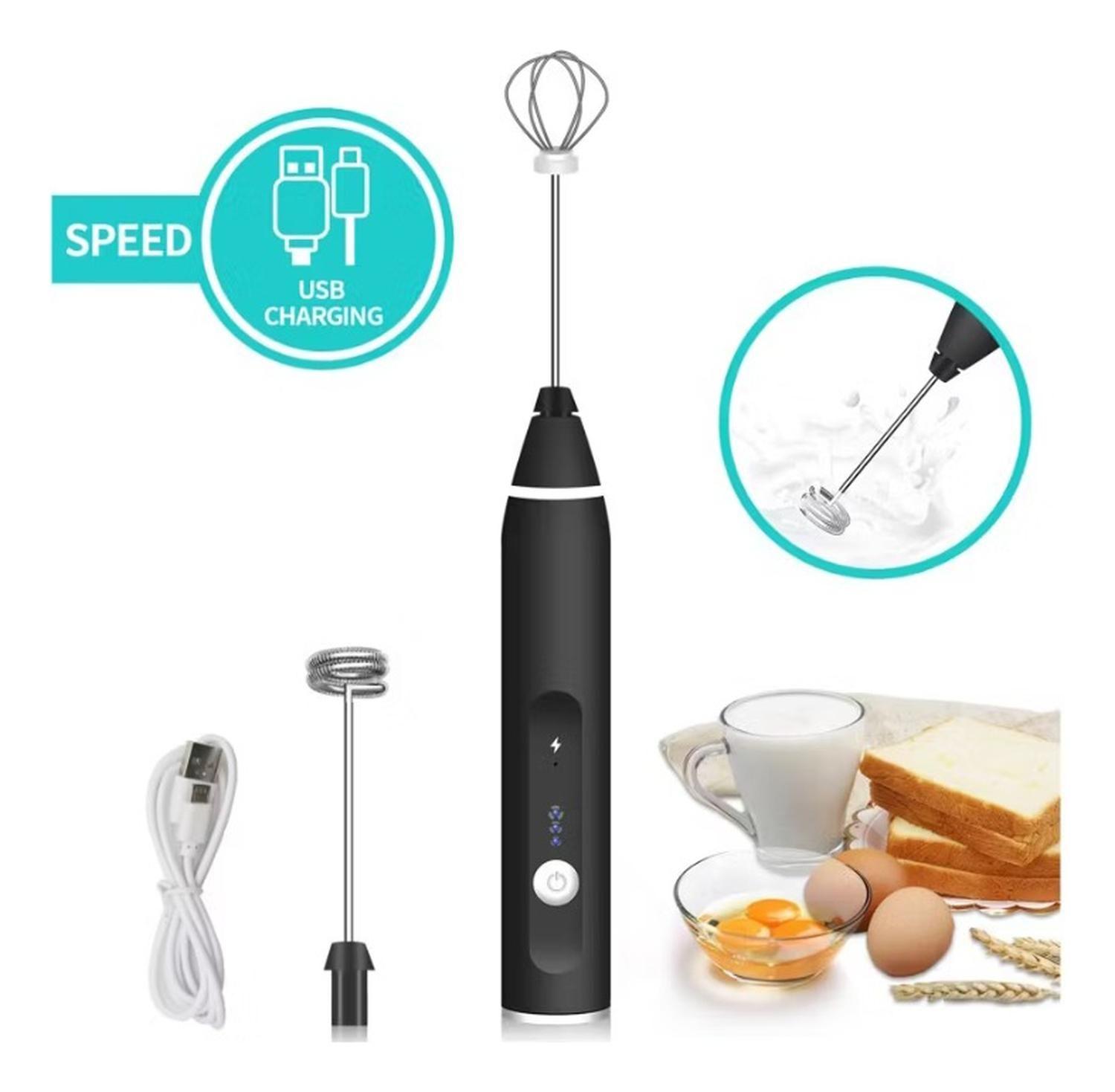 Mini Batidor De Leche Eléctrico Batidor Espumador Recargable-7