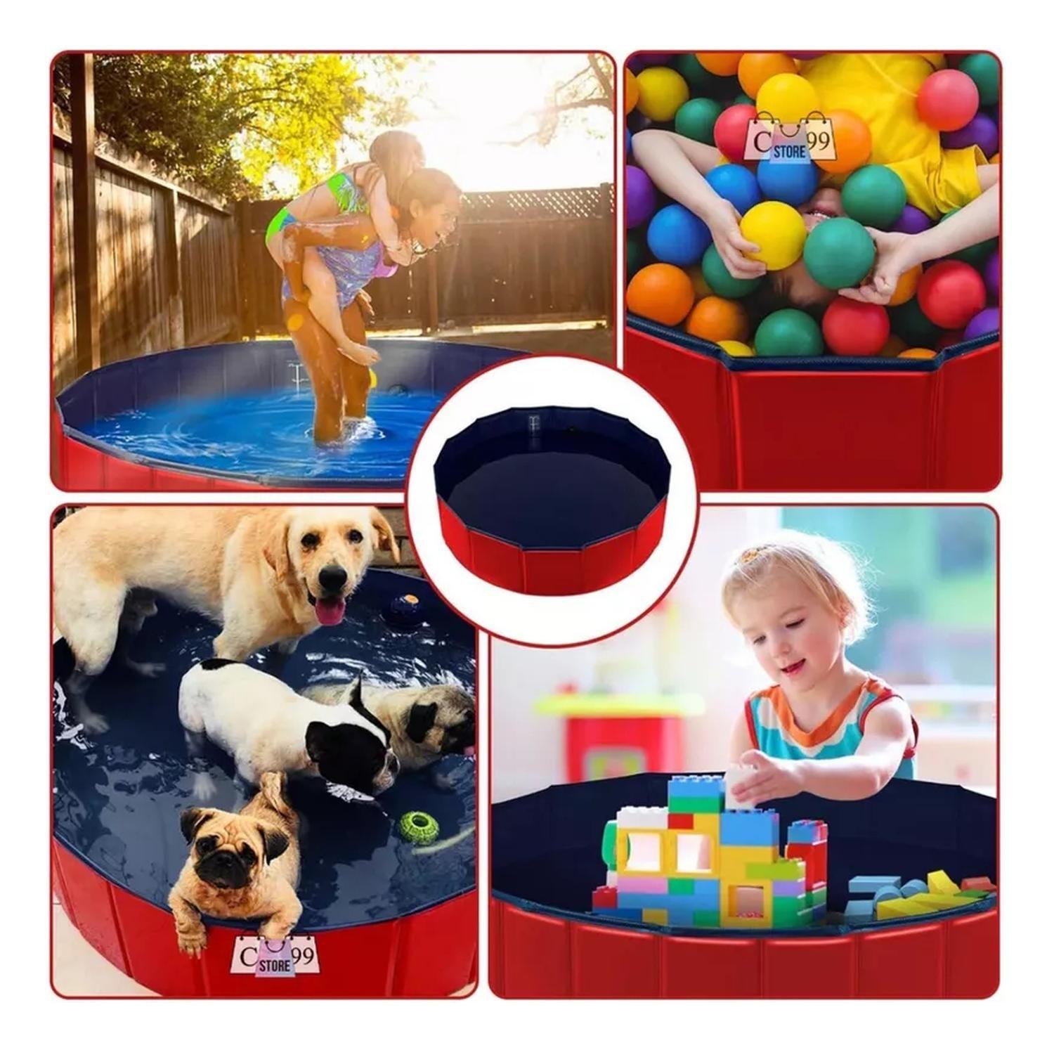 Piscina Para Perros Piscina Plegable Mascotas Perro-4