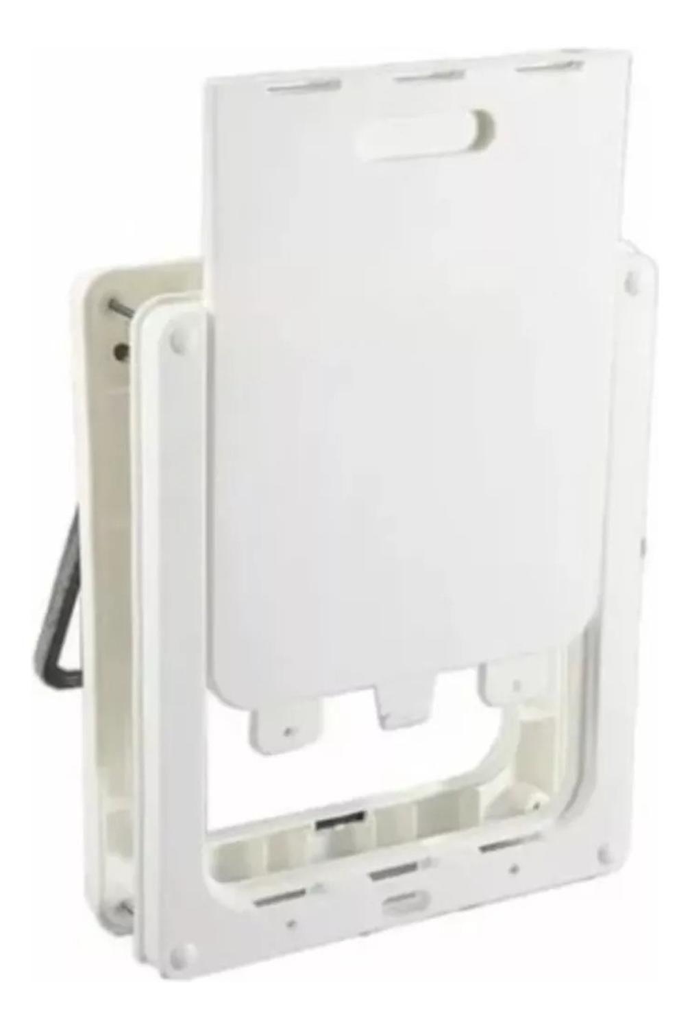 Puerta Para Mascotas Xxl Exterior Interior Para Gatos Perros Blanco-2