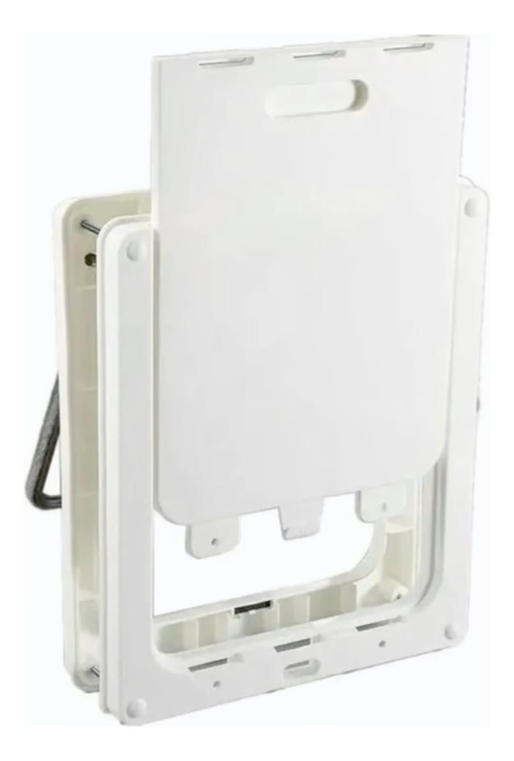 Puerta Para Mascotas Xxl Exterior Interior Para Gatos Perros Blanco-6