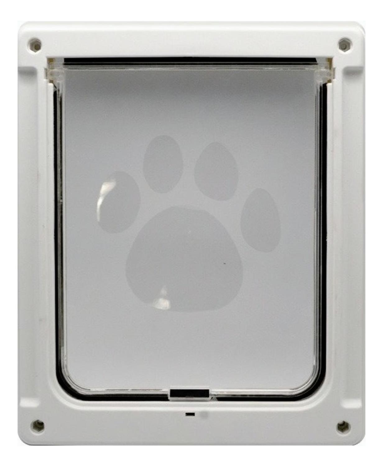 Puerta Para Mascotas Xxl Exterior Interior Para Gatos Perros Blanco-9