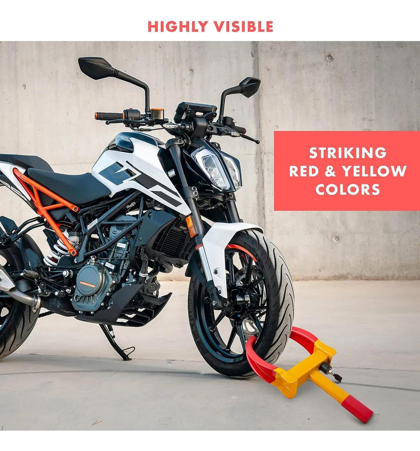 Bloqueo De Ruedas Ajustable Para Coches/motos 17.5-30cm-3