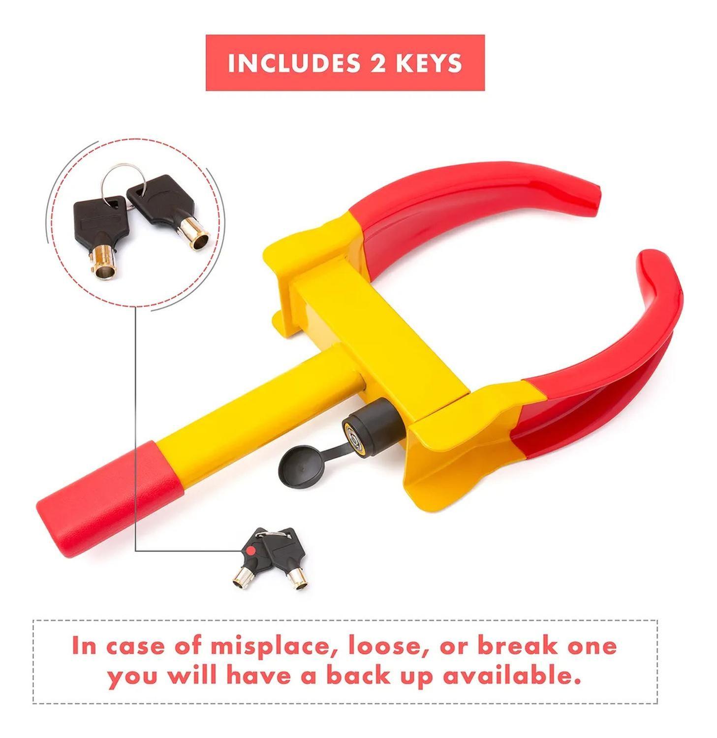 Bloqueo De Ruedas Ajustable Para Coches/motos 17.5-30cm-4