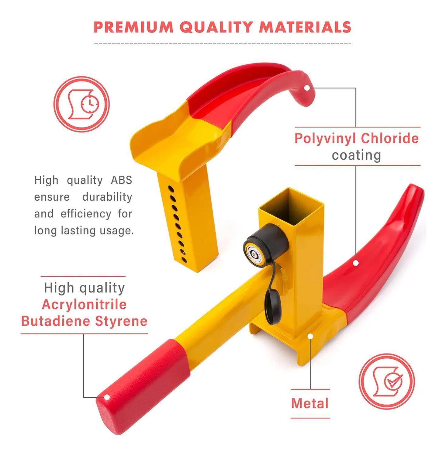 Bloqueo De Ruedas Ajustable Para Coches/motos 17.5-30cm-5