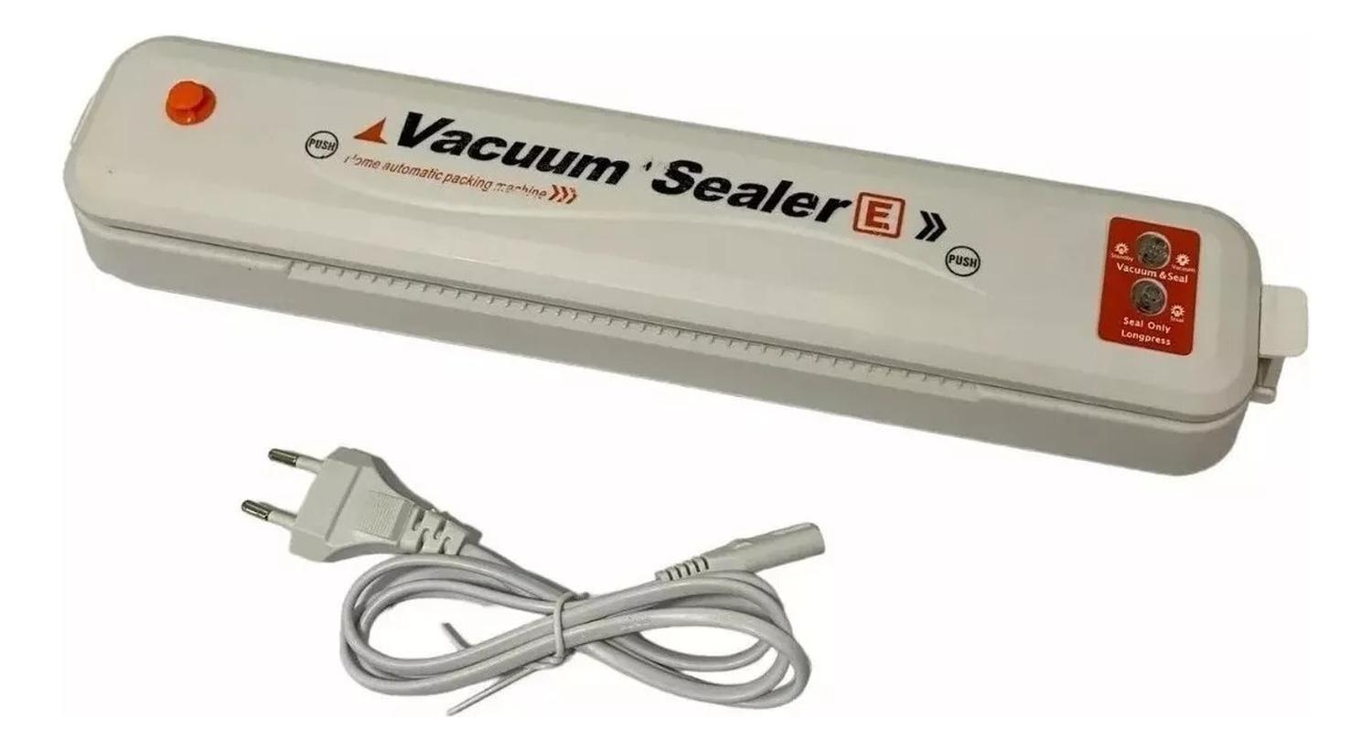 Selladora Automática De Alimentos Al Vacío Blanca + Bolsas-1