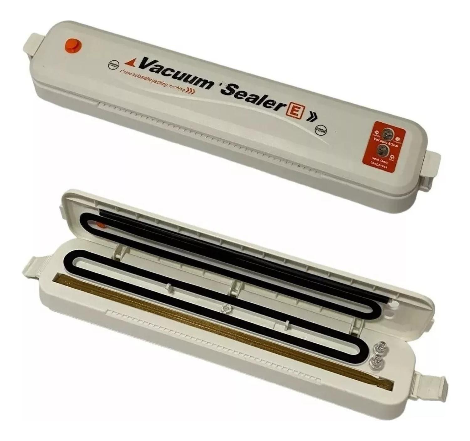 Selladora Automática De Alimentos Al Vacío Blanca + Bolsas-3