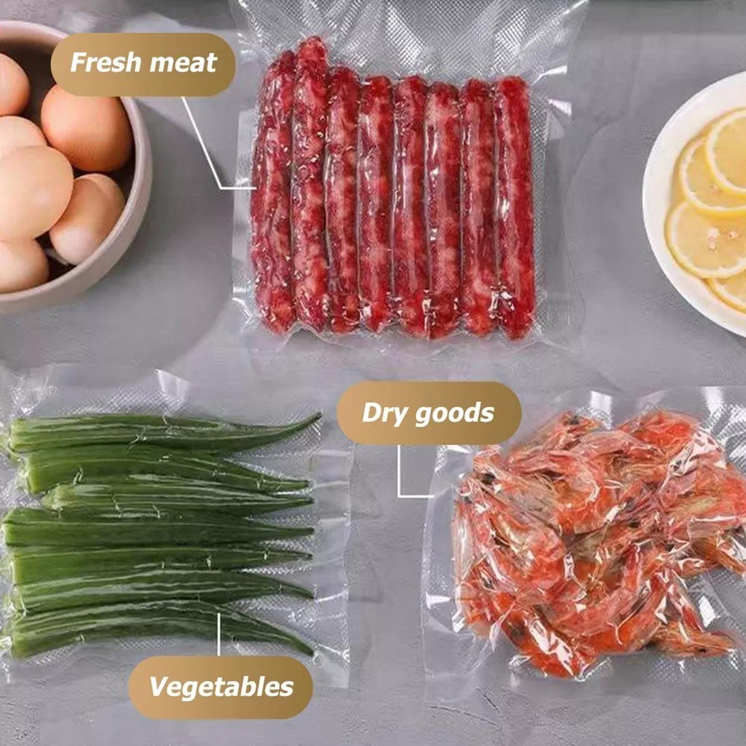 Selladora Automática De Alimentos Al Vacío Blanca + Bolsas-4