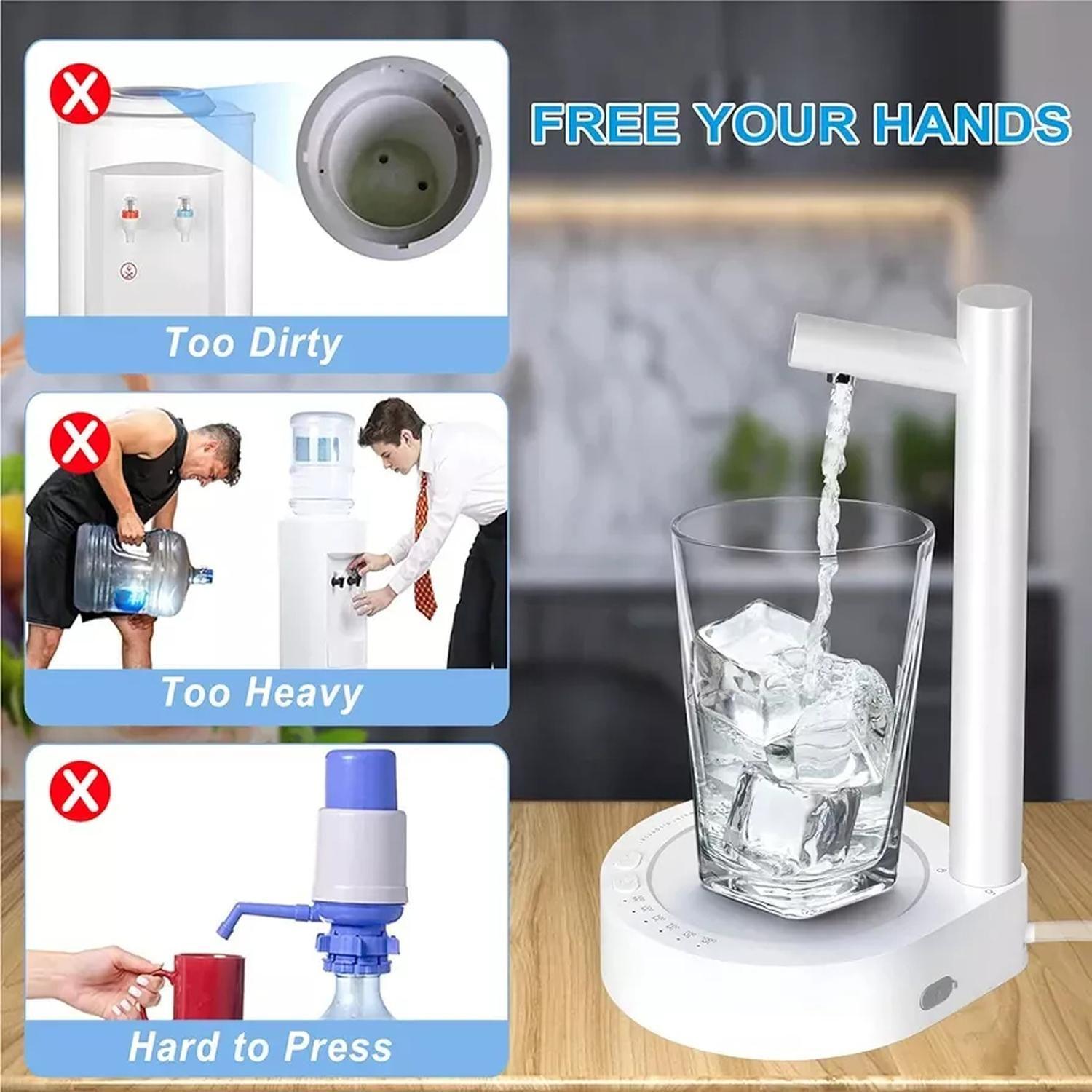 Dispensador De Agua Bomba Electrica Elegante Para Escritorio-3