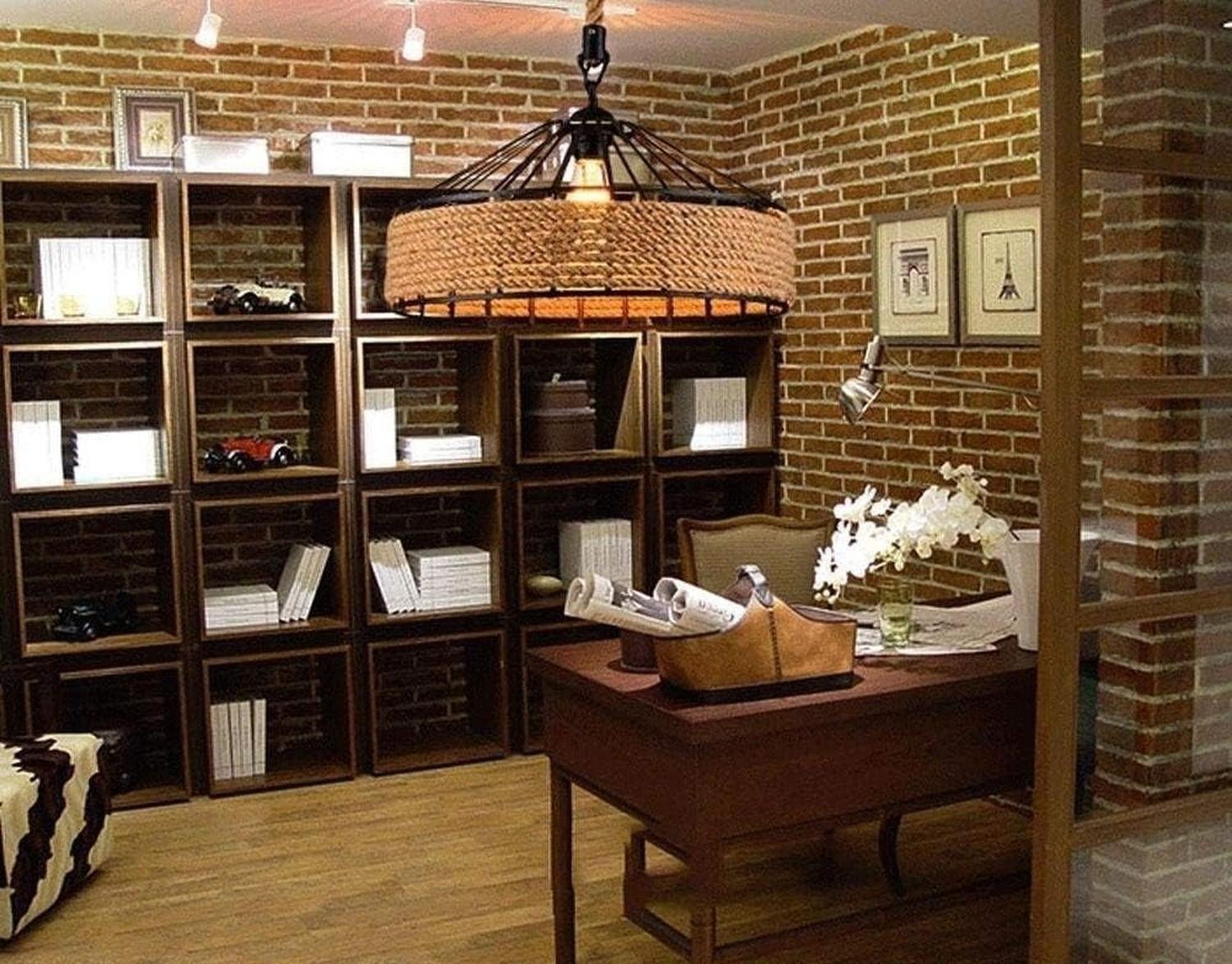 Lampara Colgante 30 Cm Con Cuerda Cáñamo - Metal Rustica Col Negro-2