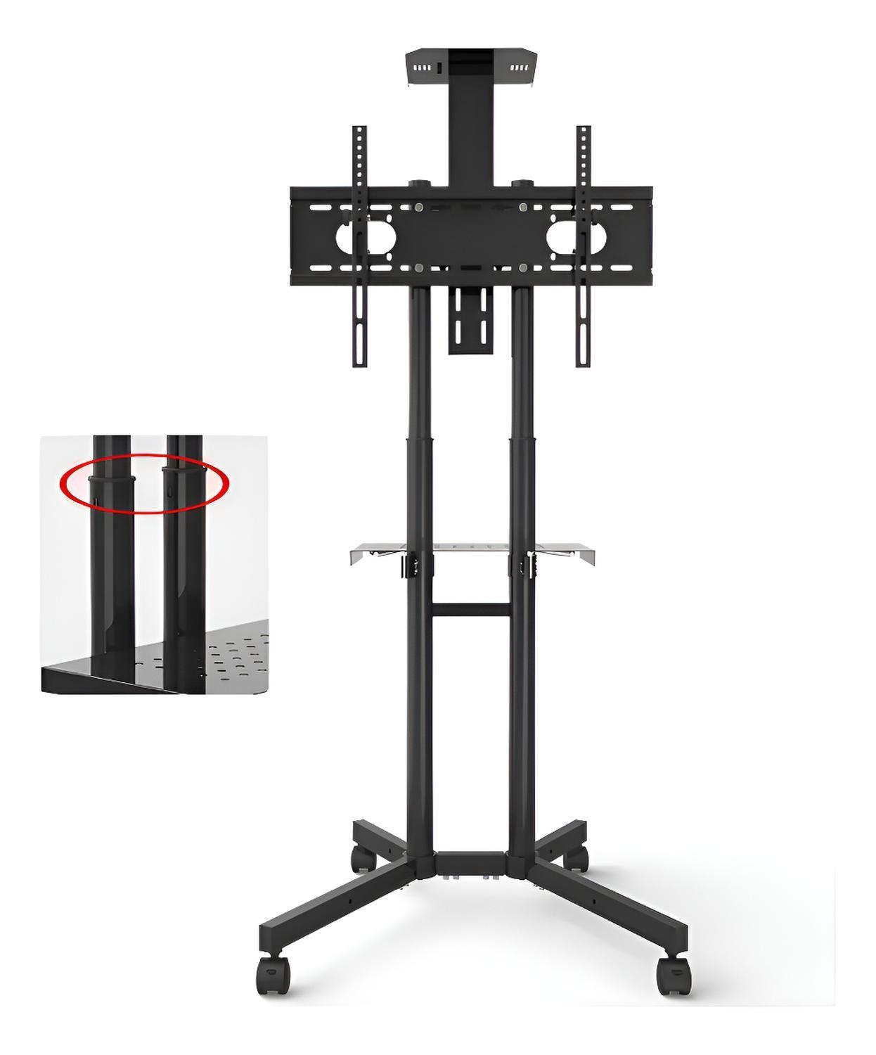 Soporte Tv Base Pedestal Rueda Televisores Movil 32 A 65p D Color Negro-7