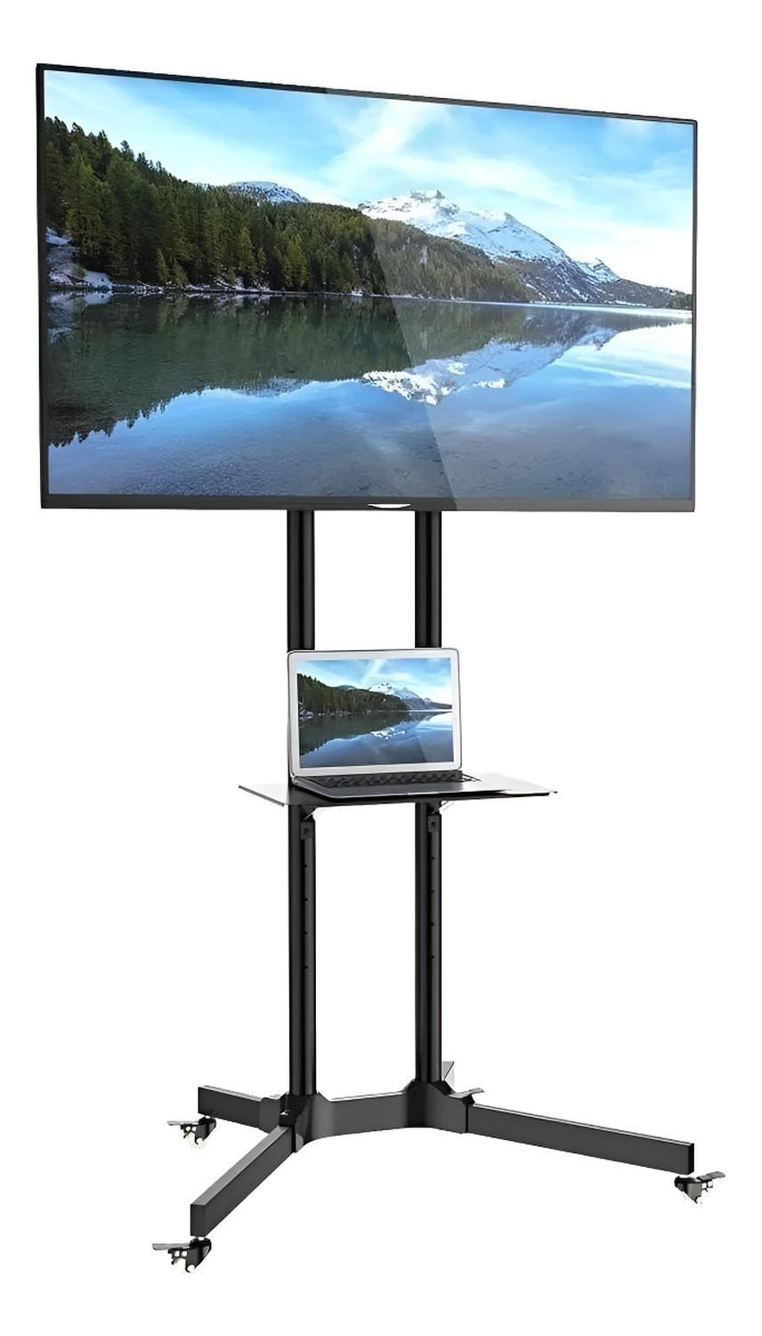 Soporte Tv Base Pedestal Rueda Televisores Movil 32 A 65p D Color Negro-8