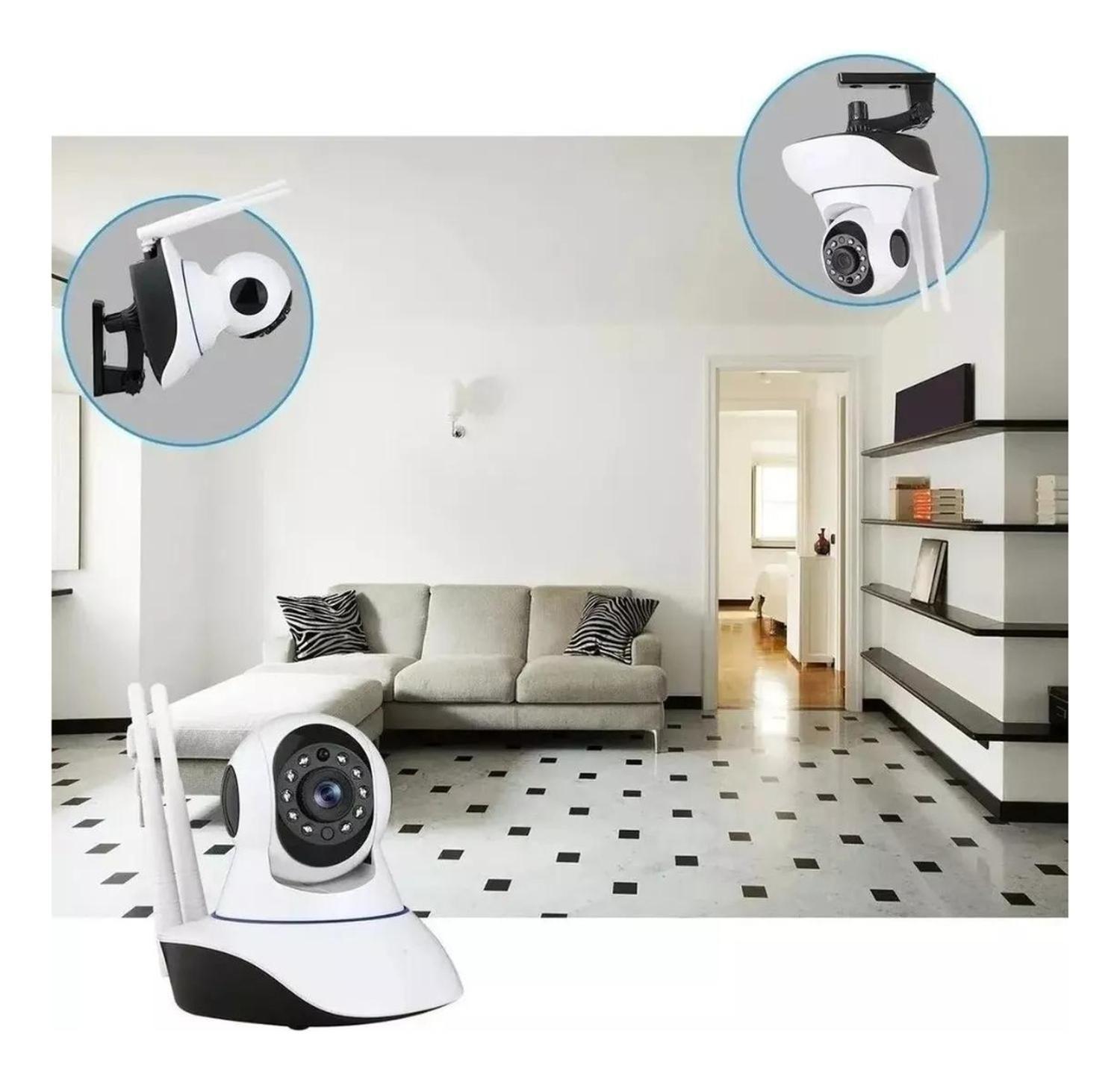 Camara Interior 5g Vision Nocturna Ip Wifi 360° App Yi Iot Blanco-2