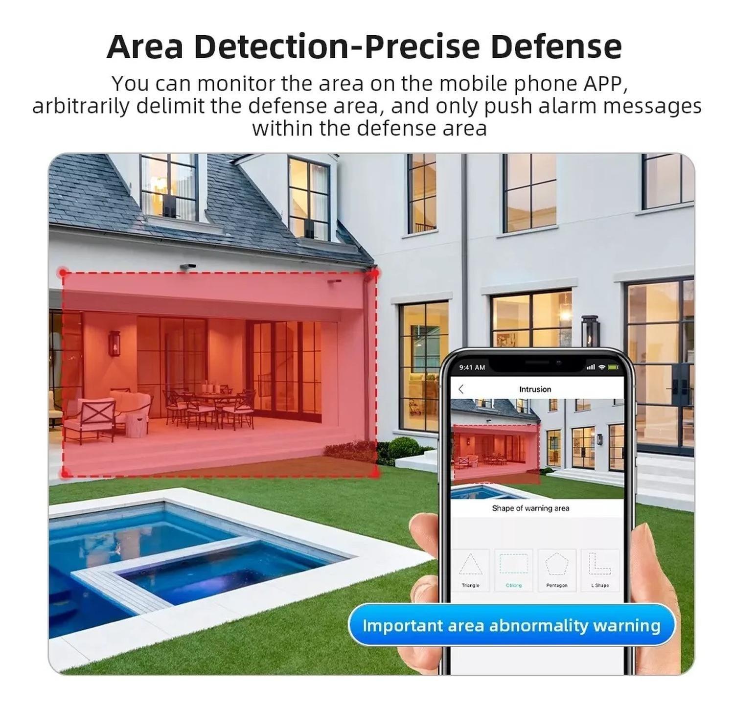 Camara Vigilancia Baliza 3k 6.0 Megapixeles Doble Lente Ip Negro-3