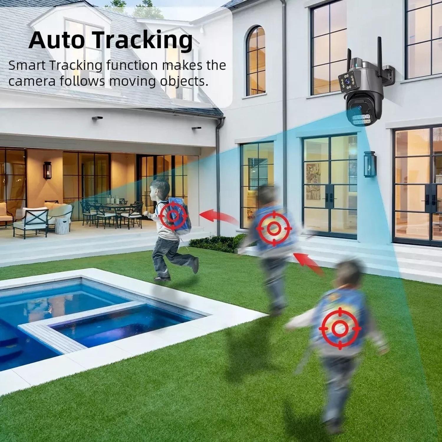 Camara Vigilancia Baliza 3k 6.0 Megapixeles Doble Lente Ip Negro-5