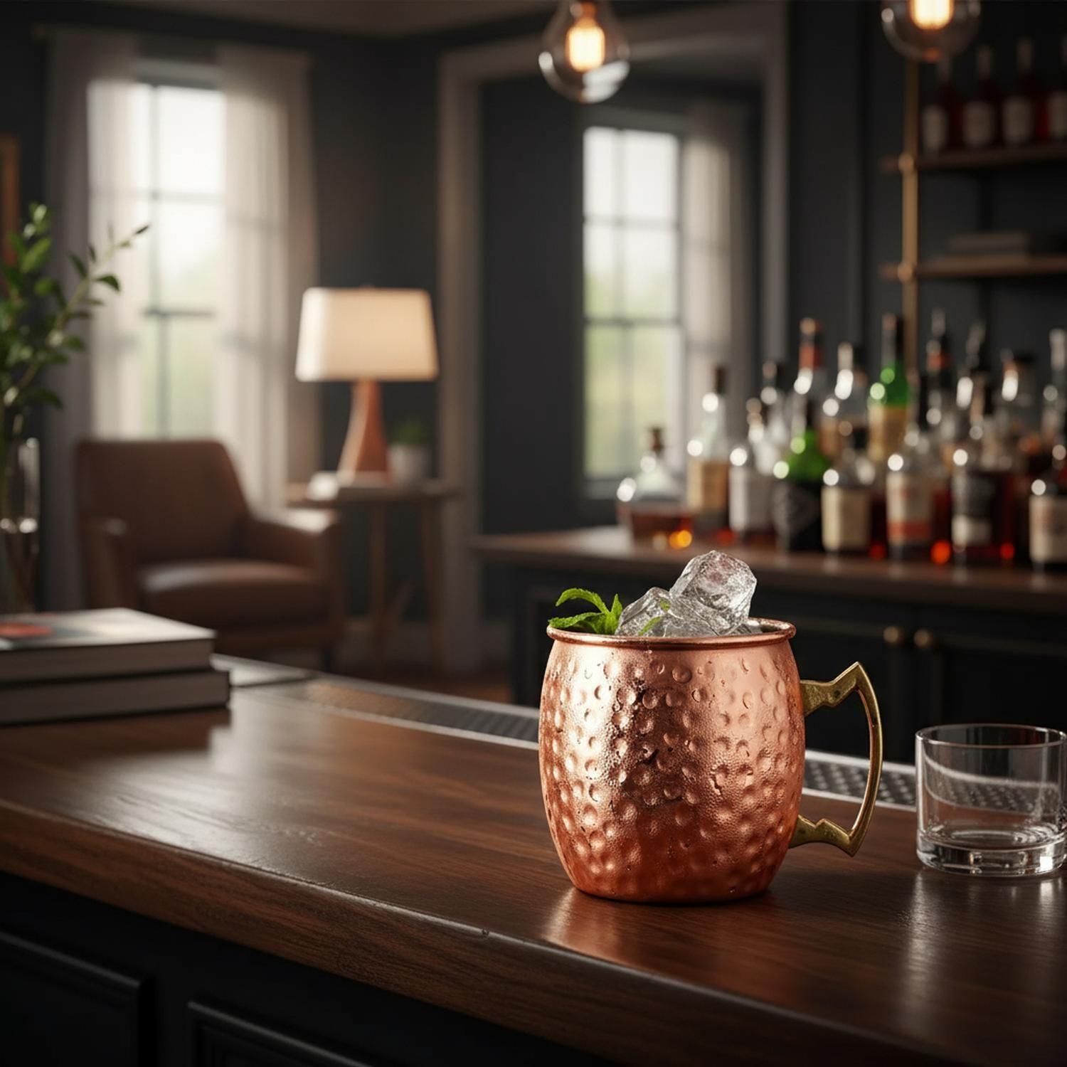 Pack X2 Mugs Vaso De Cobre Tragos Moscow Mule Mojito Bar-1