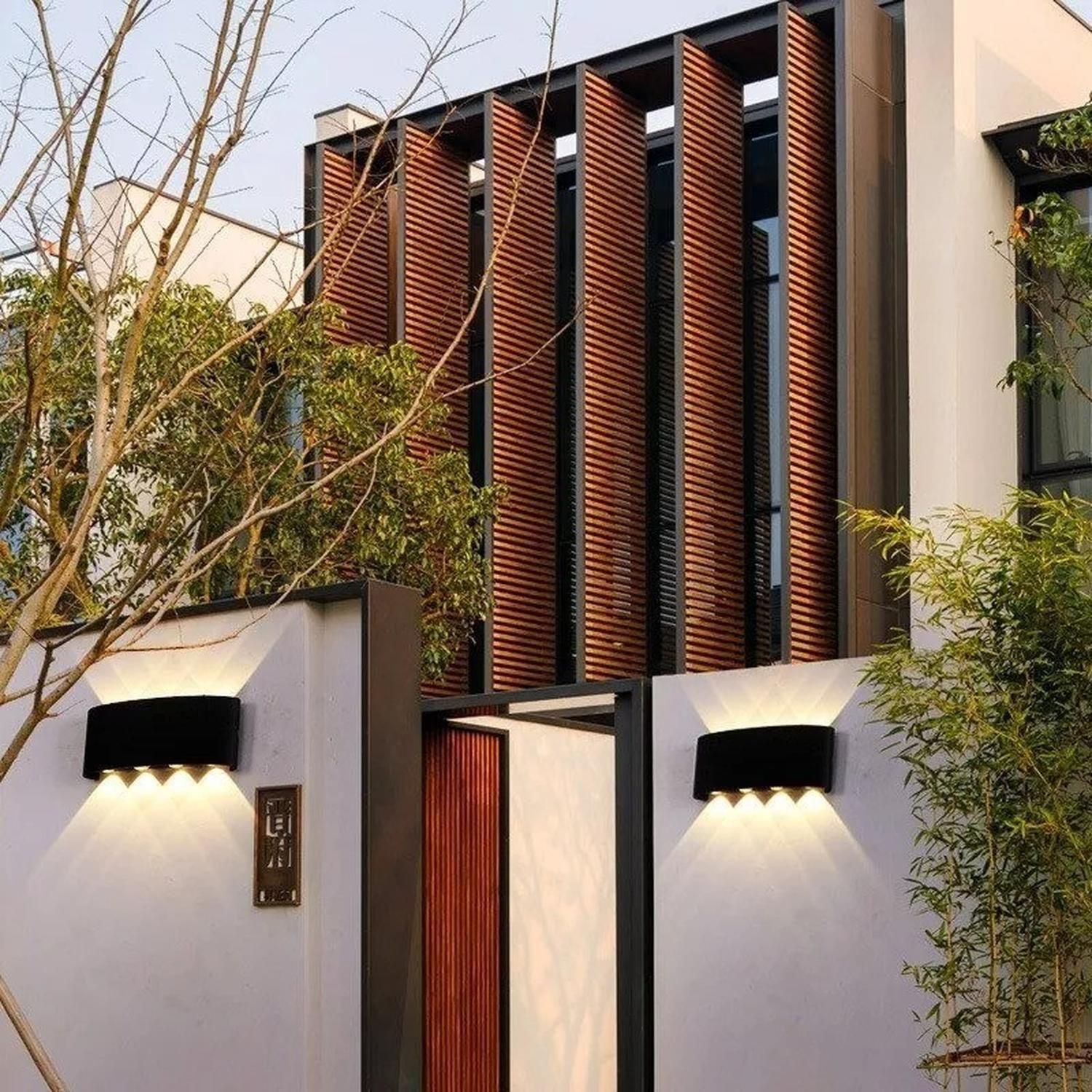 Aplique De Pared 6w Led Luz Calida Decoracion Hogar Negro-7