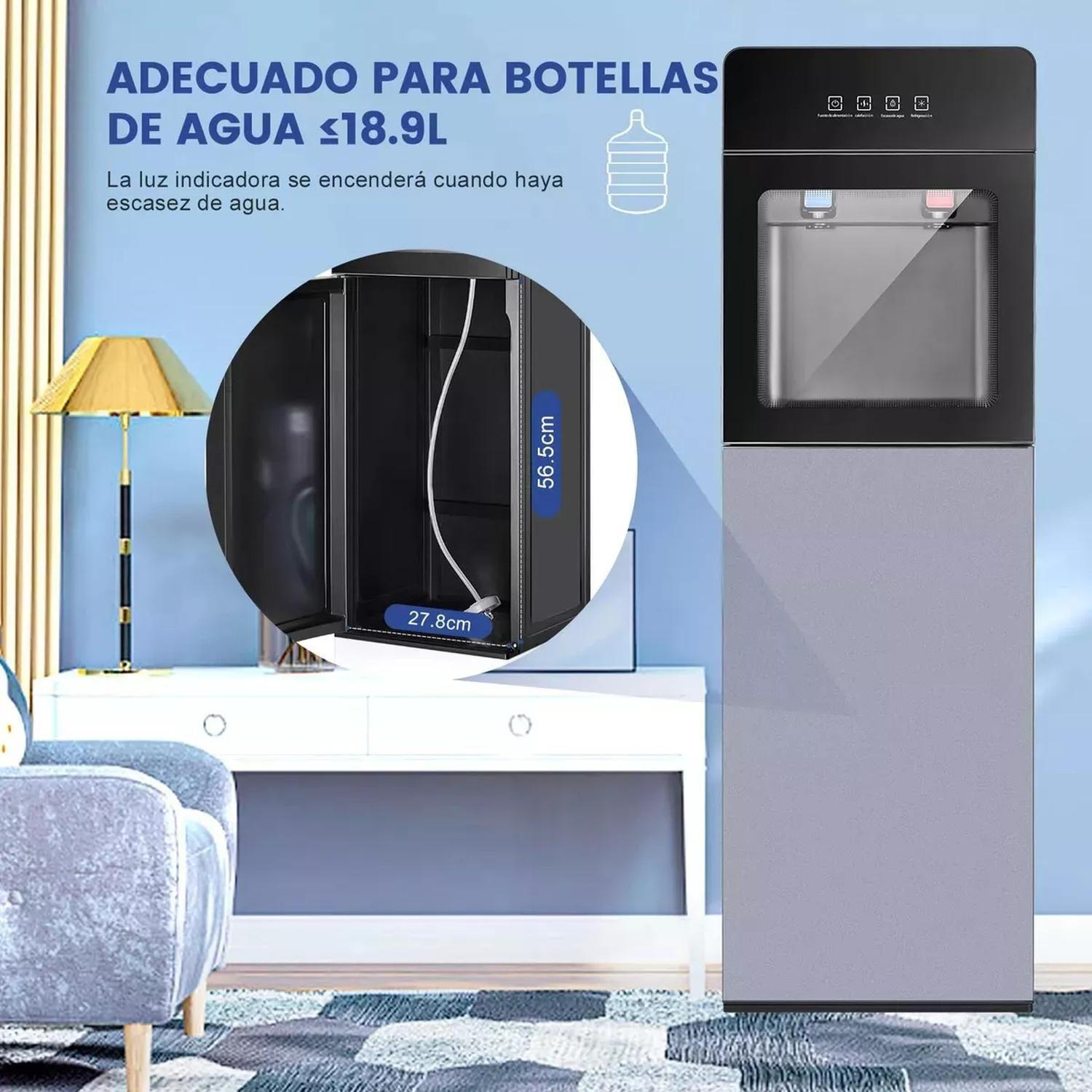 Dispensador Filtro De Agua Eléctrico Frío Y Caliente Oculto Gris Oscuro-4