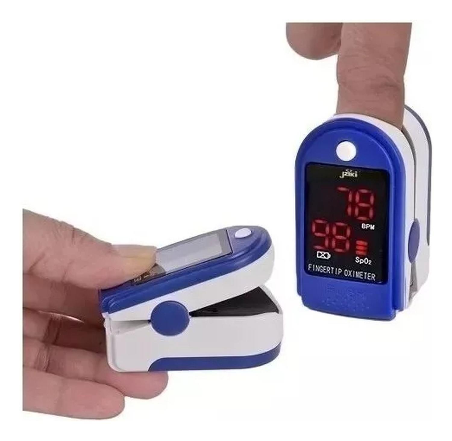 Pack Medidor Presion Tensiometro + Saturador Oxigeno Oximetr Blanco-3