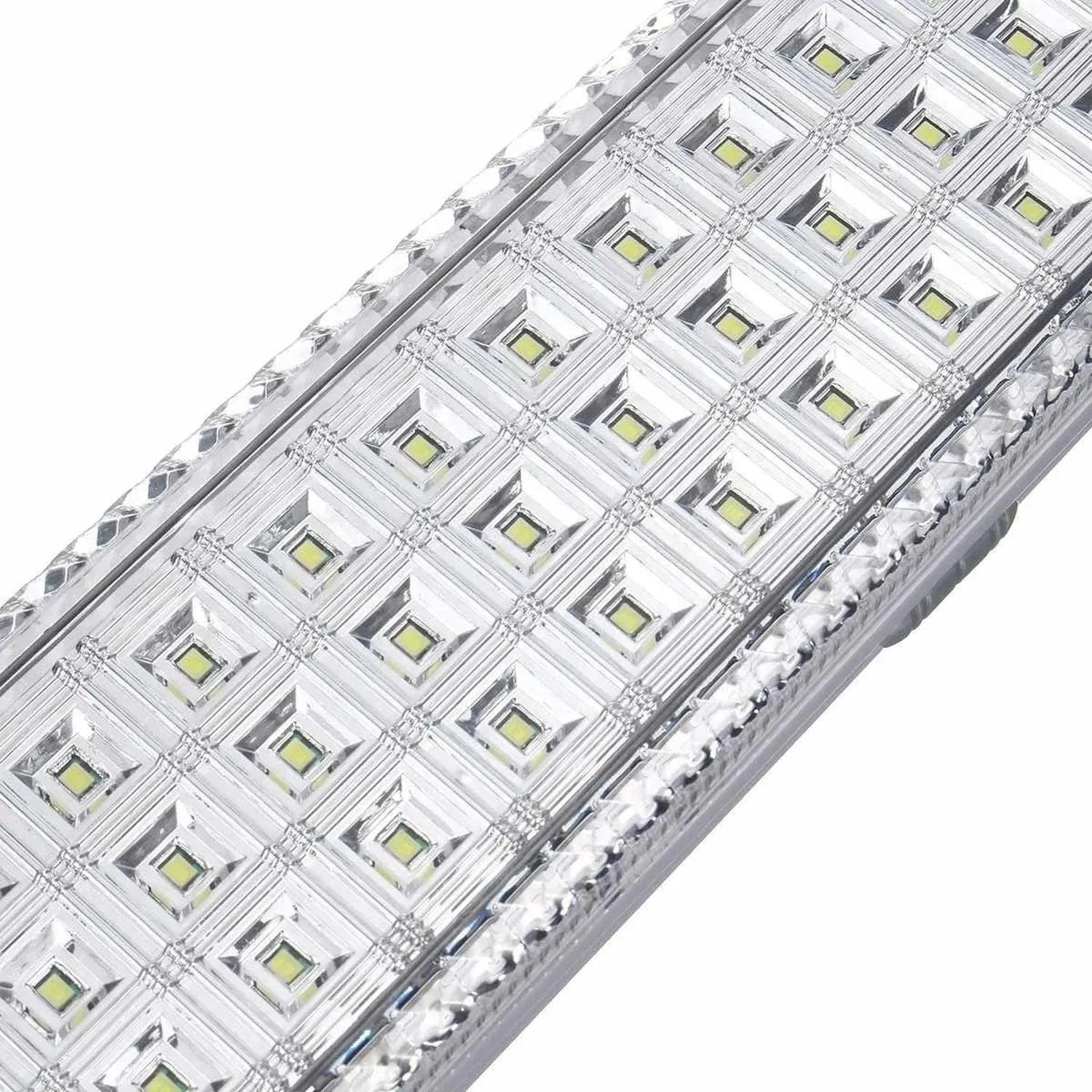 Pack X2 Lámparas Luz Led De Emergencia Recargable 24 Hrs Col Blanco-2