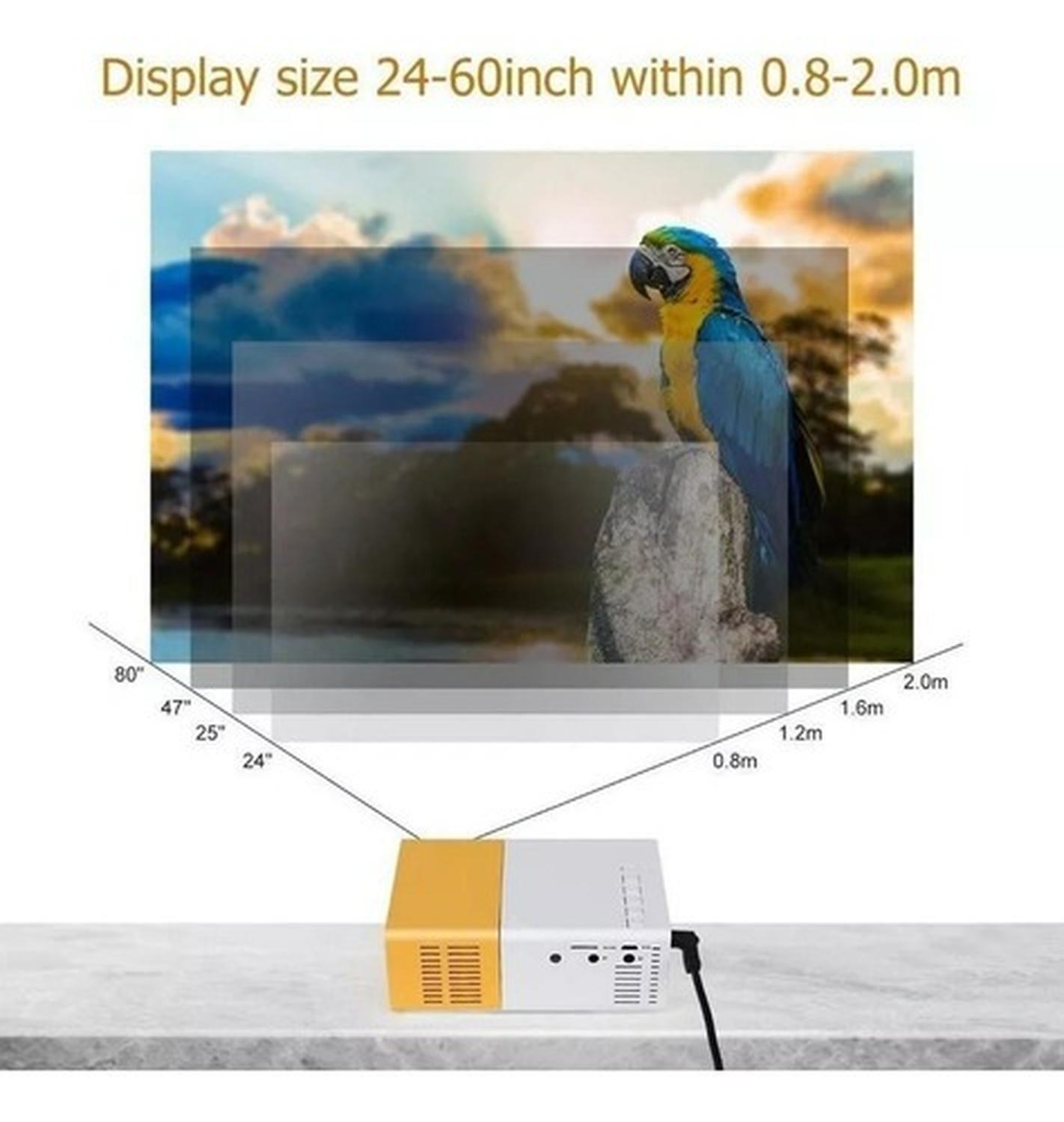 Proyector Mini Genérica General 800lm Cyber Yellow Cyber Yellow-5