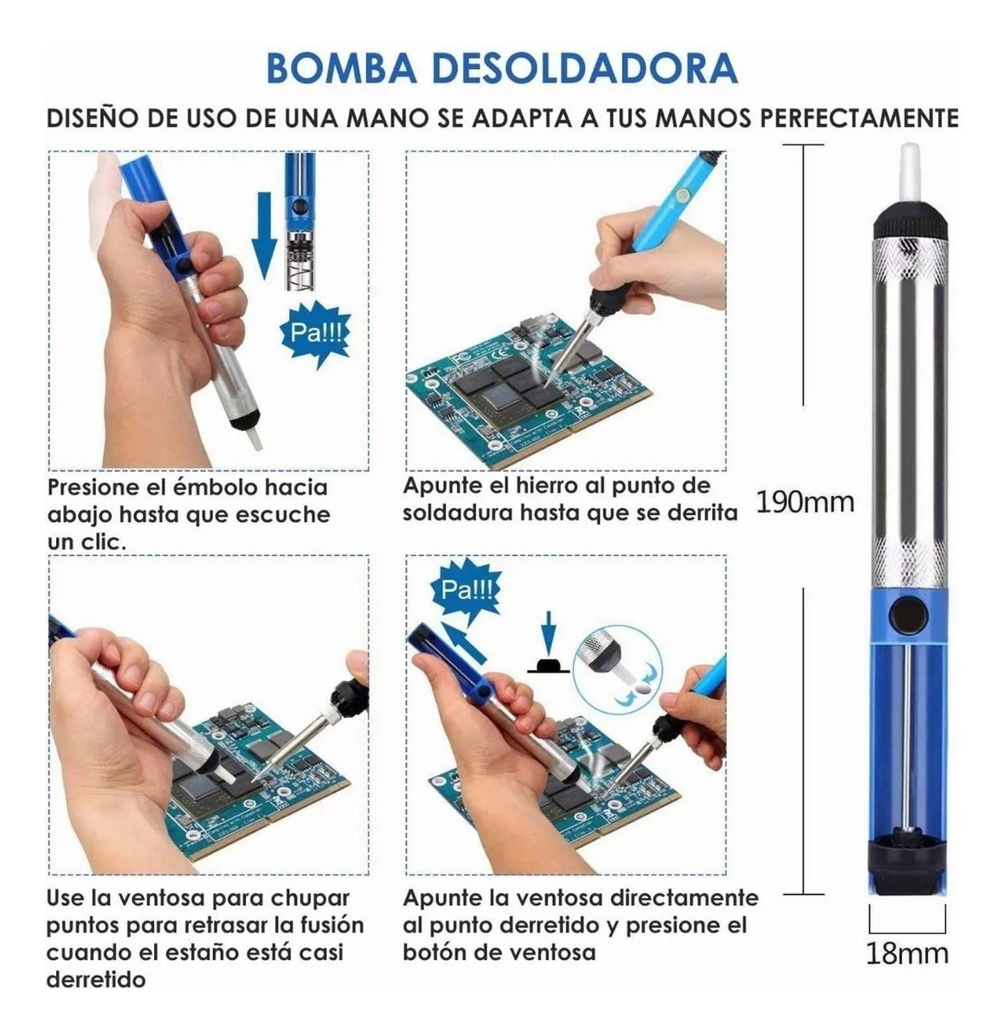 Kit Cautin Para Soldar Eléctrico Punta Tipo Lápiz Estaño-4