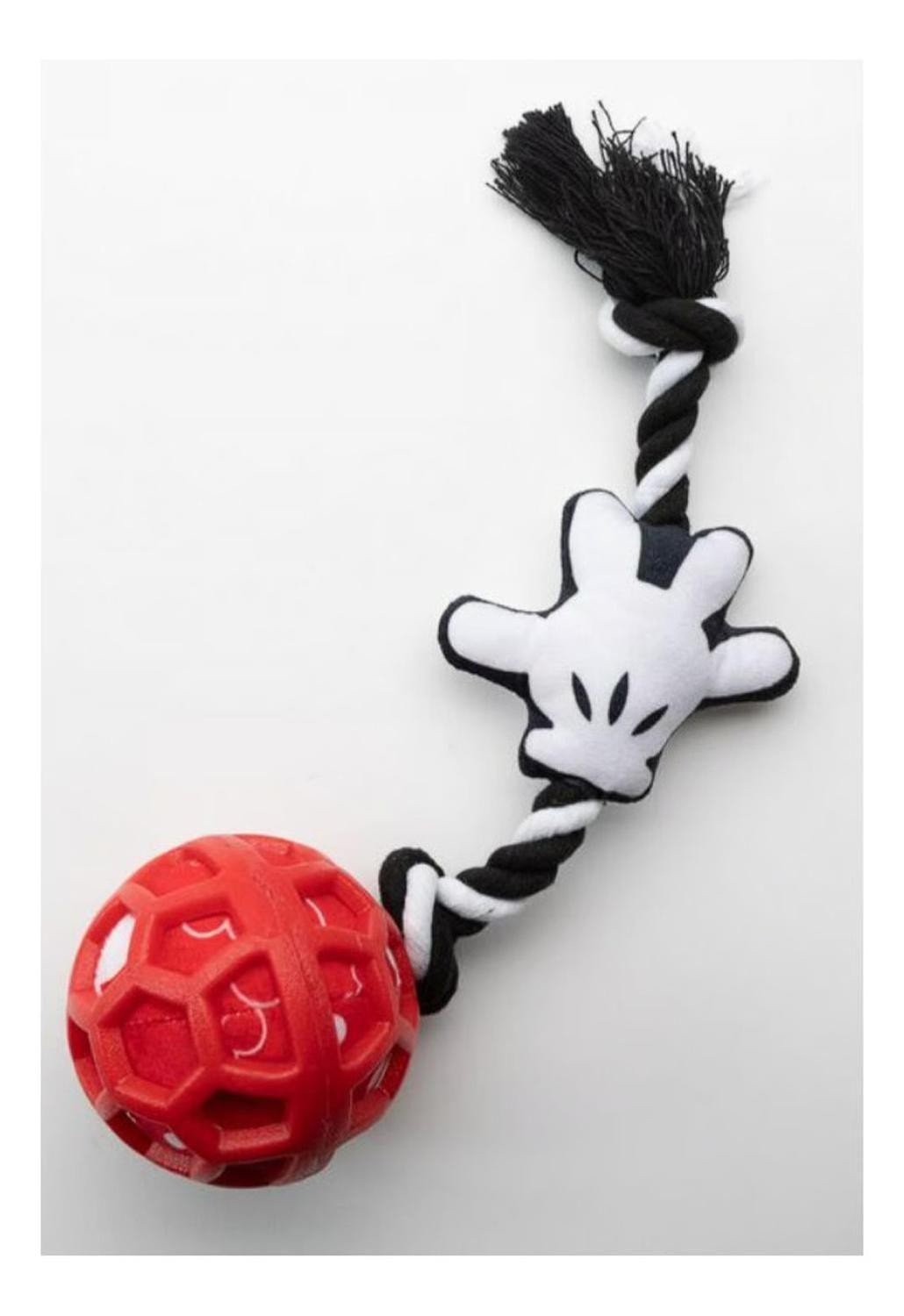 Juguete Interactivo Pelota Perro Gato Disney Mickey Mouse Rojo-3