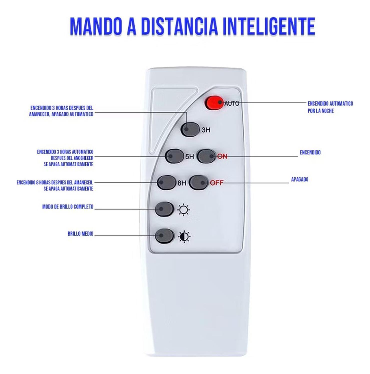 Foco Solar 200w Panel Solar Ip67 Led Kit Control Impermeable Negro-5